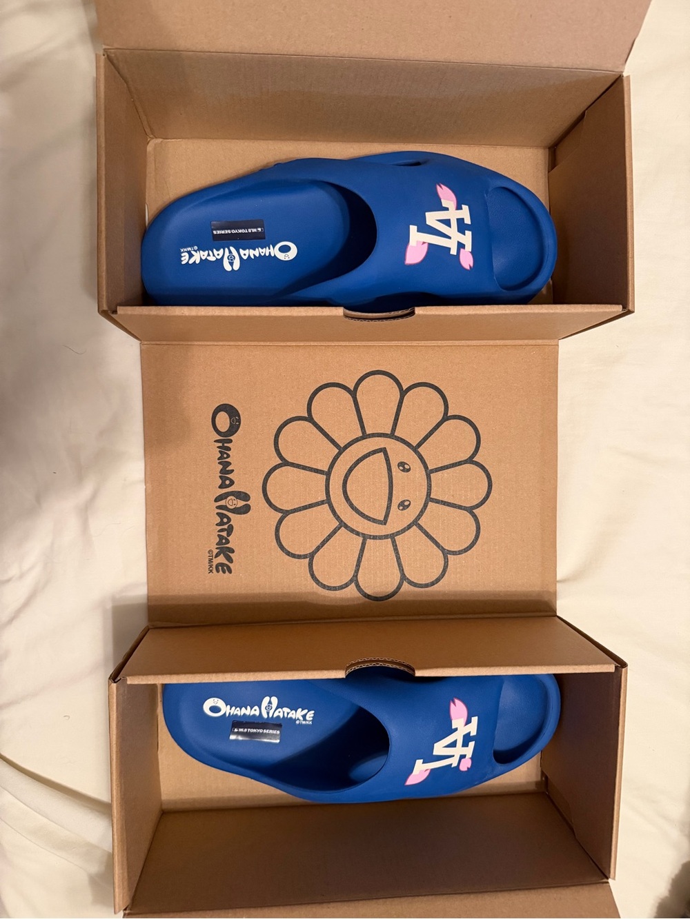 Ohana Hatake Takashi Murakami LA Dodgers Slides 2025 - Men’s Size 6